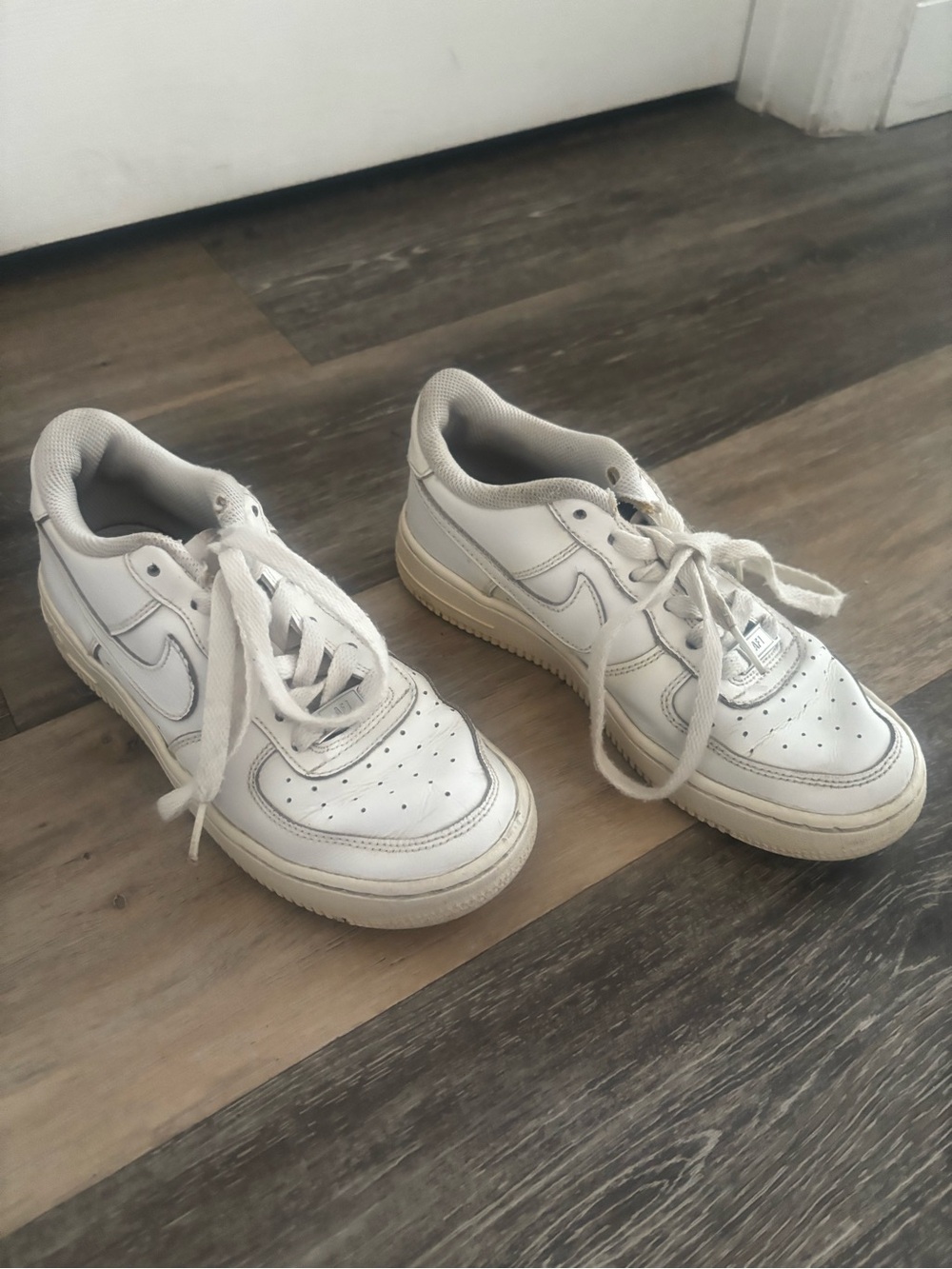 Nike White Low-Top Leather Sneakers